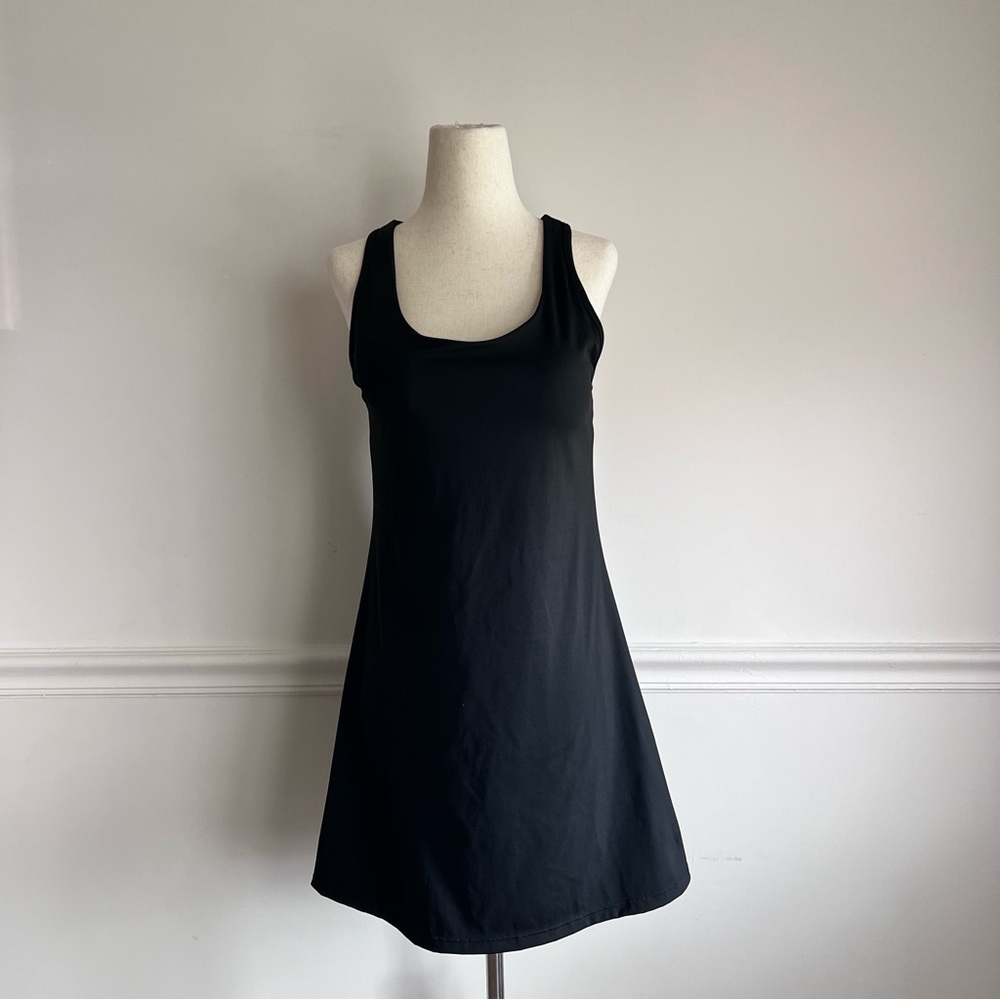 Unbranded Black Sleeveless Mini Workout Dress // size small